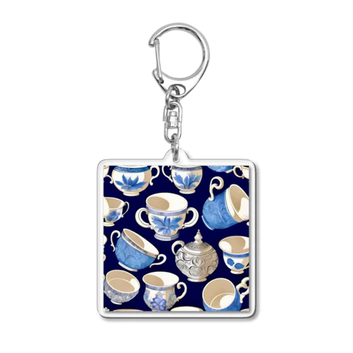 花の詩カップ(The Flower Poetry Cup) Acrylic Key Chain