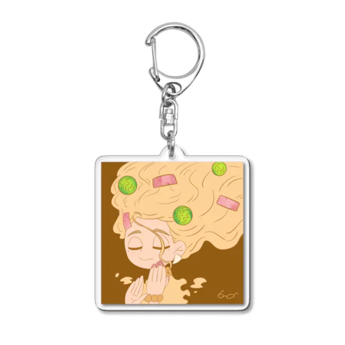 最近食べた美味しいもの1 Acrylic Key Chain