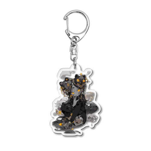 ragazza scura Acrylic Key Chain