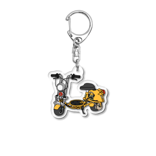 ポケバイスクーター　黄色 Acrylic Key Chain