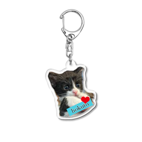 子猫のほくと君 Acrylic Key Chain