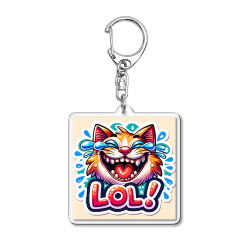 笑い猫 Acrylic Key Chain