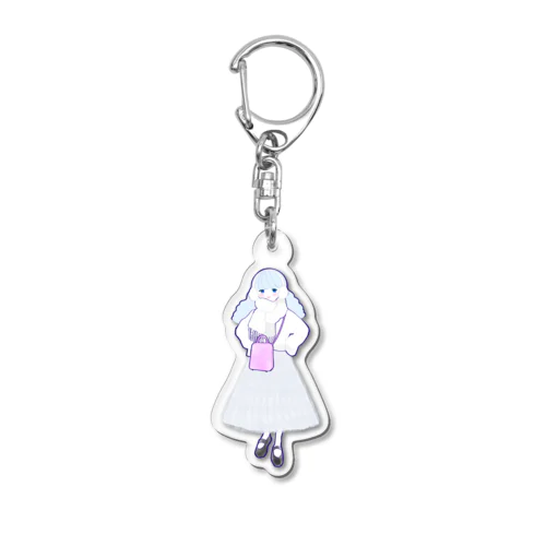 #1 Clear Winter Acrylic Key Chain