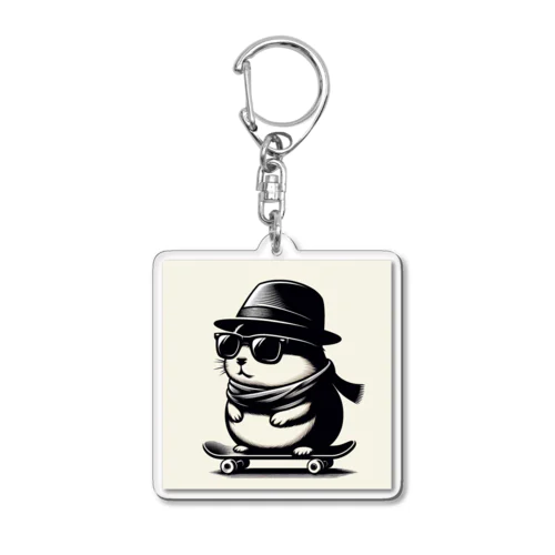 cool hamster Acrylic Key Chain