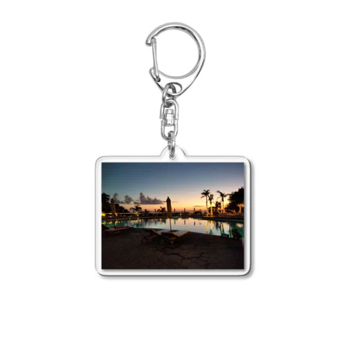 南国ホテルのサンセットsunset Acrylic Key Chain