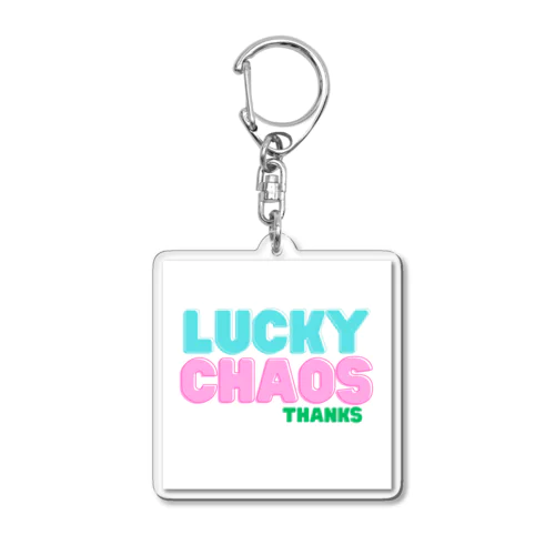 POP LUCKY CHAOS Acrylic Key Chain