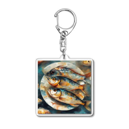 粗食が一番 Acrylic Key Chain