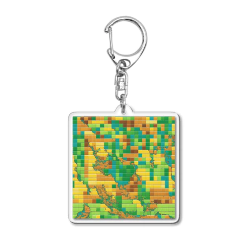 World Acrylic Key Chain