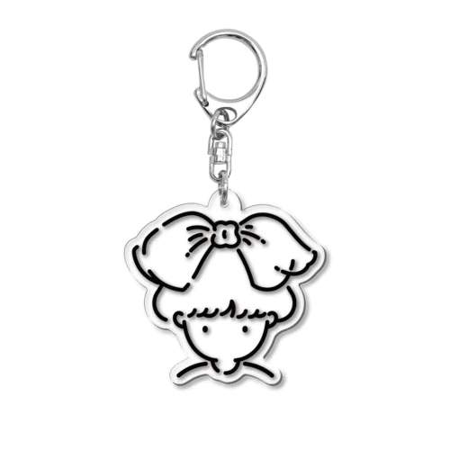 MONOCHROME RIBBON Acrylic Key Chain