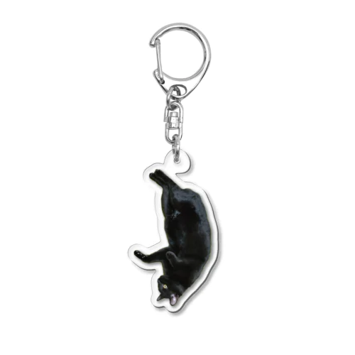 黒猫のとらまつ Acrylic Key Chain