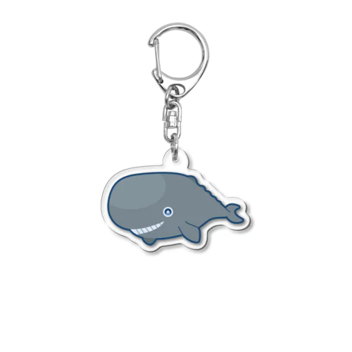 釣れたよ。マッコウクジラが。 Acrylic Key Chain