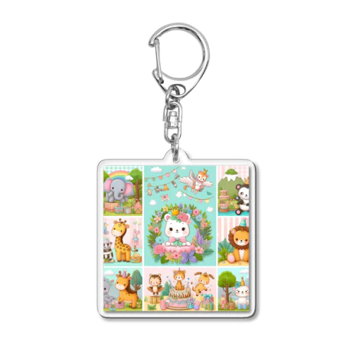 ゆかいなZOO Acrylic Key Chain