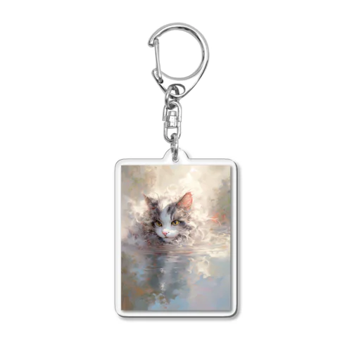 にゃんこ Acrylic Key Chain