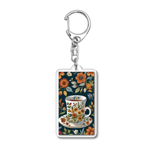 花の詩カップ(The Flower Poetry Cup) Acrylic Key Chain