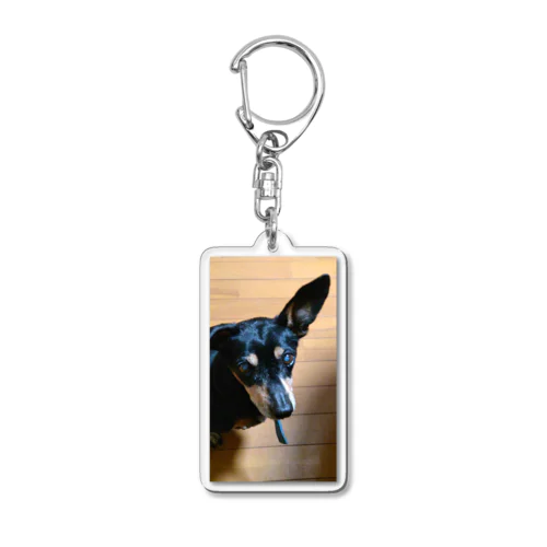 左耳立犬 Acrylic Key Chain