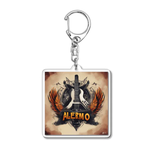 ALERMO ギターデザイン Acrylic Key Chain