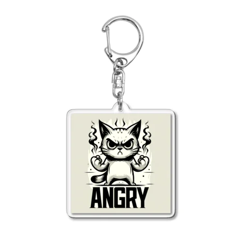 Angry　Cat8 アクリルキーホルダー