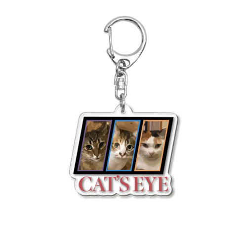 CAT'S EYE Acrylic Key Chain