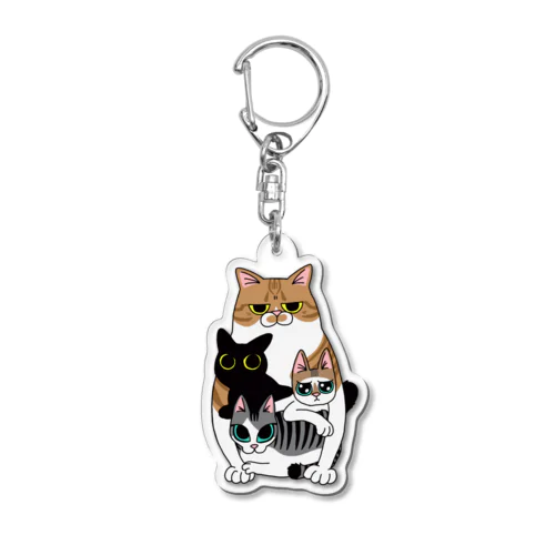 人んちの猫ちゃん Acrylic Key Chain