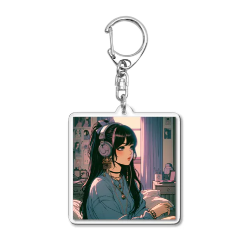 歌を聴く乙女　-ran- Acrylic Key Chain