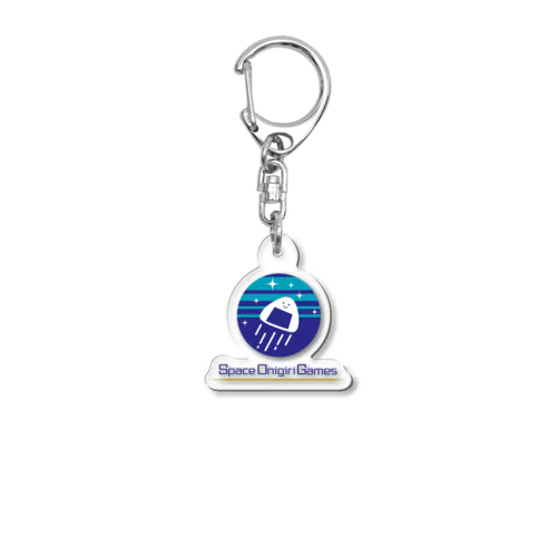 Space Onigiri Game Acrylic Key Chain