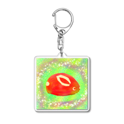 二つ目の林檎  お話の世界  【虹色空うさぎ】 Acrylic Key Chain