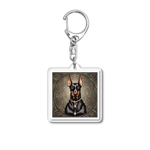ドーベルマン　犬 Acrylic Key Chain