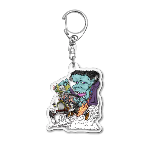 Franken's hot rod Acrylic Key Chain