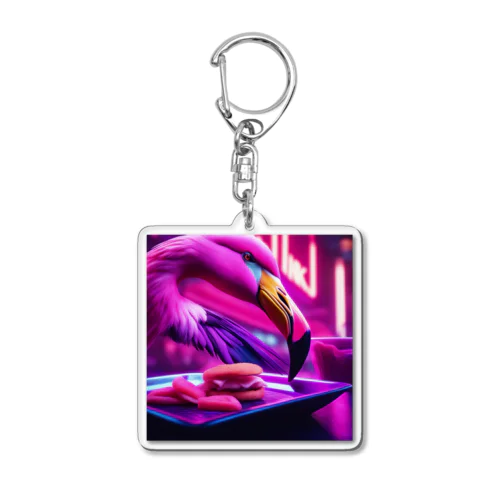 フラミンゴ18 Acrylic Key Chain