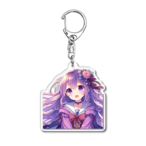 かわいい女の子 -Murasaki- Acrylic Key Chain