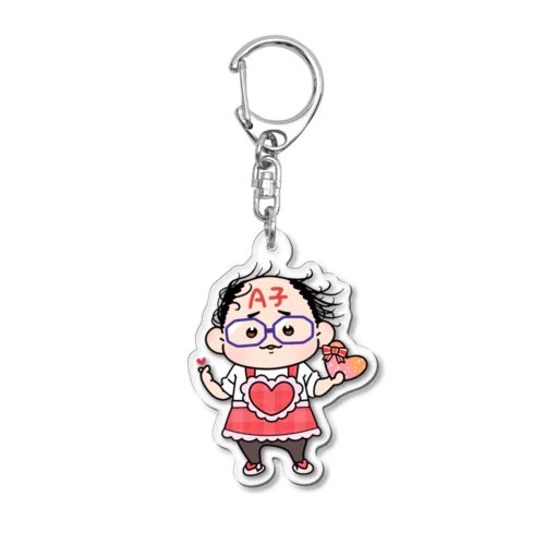 萌えきゅんA子 Acrylic Key Chain