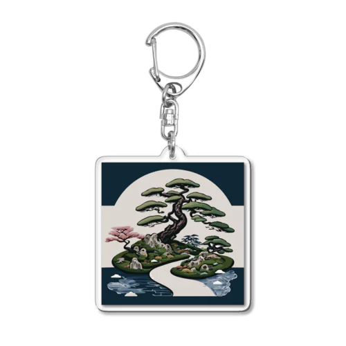 日本庭園 Acrylic Key Chain