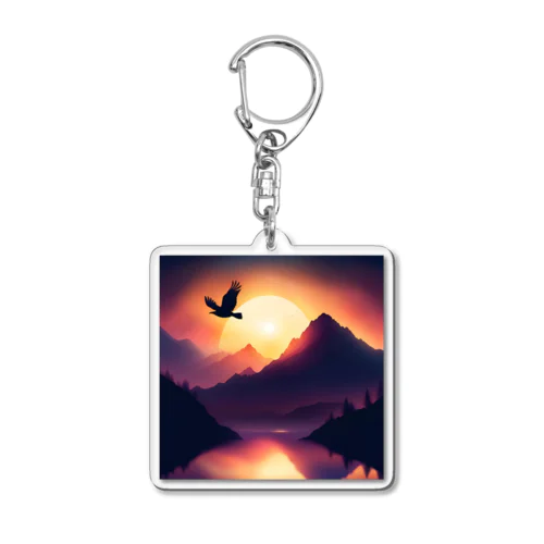  Flutterdance　夕日 Acrylic Key Chain