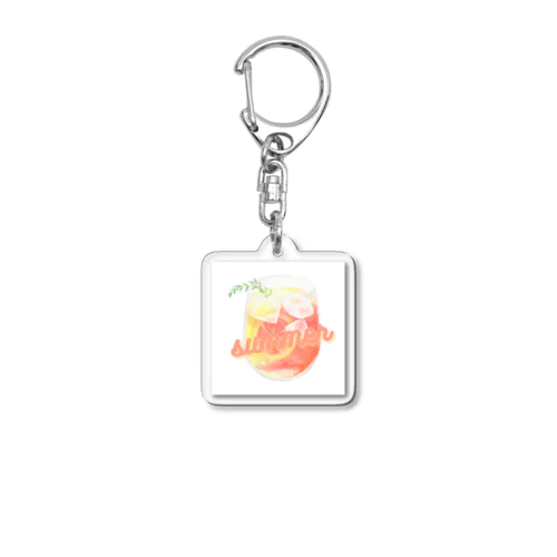 summer『お洒落なドリンク』グッズ Acrylic Key Chain