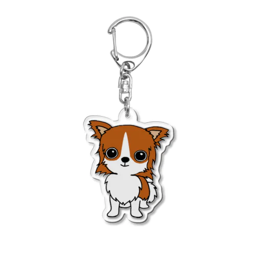 チワワー茶白ちゃん Acrylic Key Chain