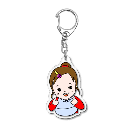 みいちゃん（エプロン） Acrylic Key Chain