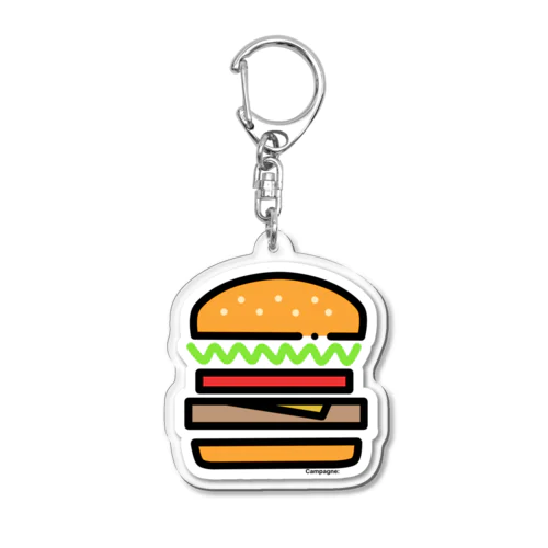 hamburger Acrylic Key Chain