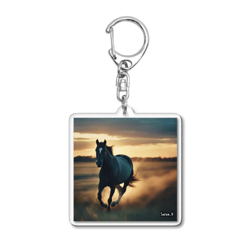 FAST HORSE Acrylic Key Chain