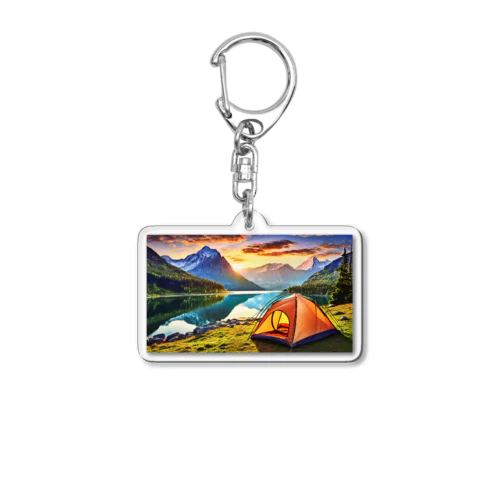 キャンプファッション -Sunrise- Acrylic Key Chain