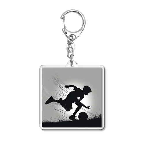 スポーツをする男の子 Acrylic Key Chain