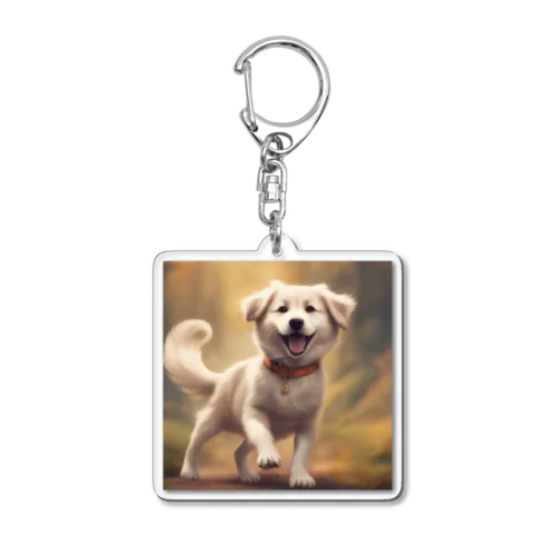 可愛い小型犬 Acrylic Key Chain