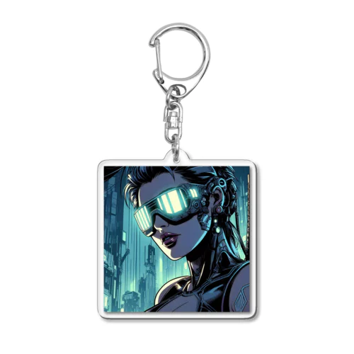 サイバーパンクガールNo.40 Acrylic Key Chain
