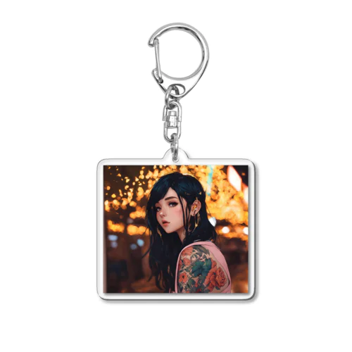 lofi girlNO.9 Acrylic Key Chain