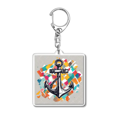 Colorful＆Iron anchor(色彩と鉄の碇) アクリルキーホルダー