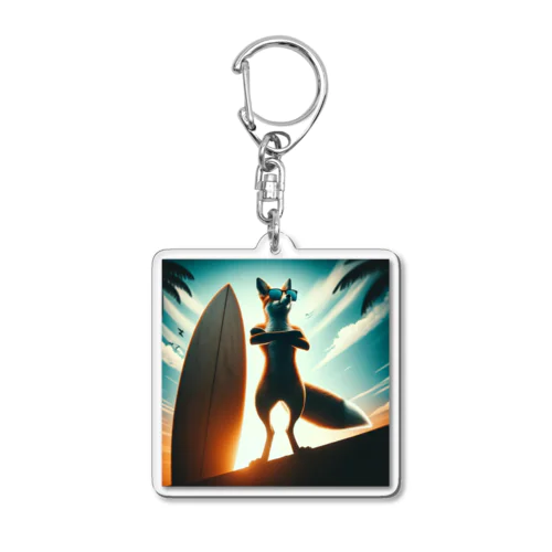 夏の狐 Acrylic Key Chain
