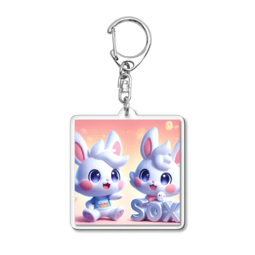 SOXLくん and SOXちゃん Acrylic Key Chain