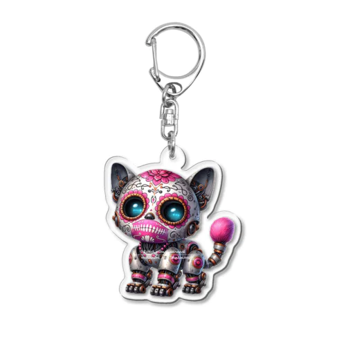 仮面のロボット猫 ① Acrylic Key Chain