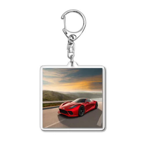 真っ赤なスーパーカー コレクション Acrylic Key Chain