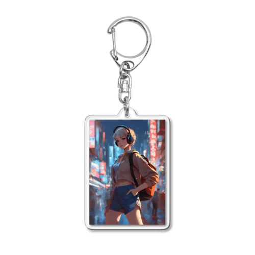 lofi girlNO.20 Acrylic Key Chain