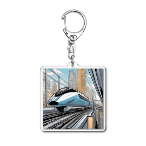 未来新幹線 Acrylic Key Chain